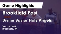 Brookfield East  vs Divine Savior Holy Angels Game Highlights - Jan. 12, 2023