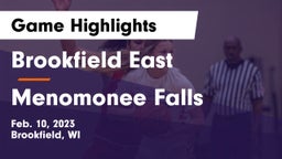 Brookfield East  vs Menomonee Falls  Game Highlights - Feb. 10, 2023