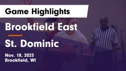 Brookfield East  vs St. Dominic  Game Highlights - Nov. 18, 2023