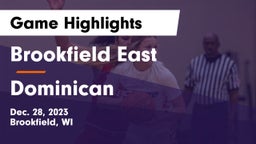 Brookfield East  vs Dominican  Game Highlights - Dec. 28, 2023