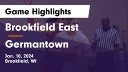 Brookfield East  vs Germantown  Game Highlights - Jan. 10, 2024