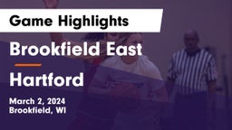 Brookfield East  vs Hartford  Game Highlights - March 2, 2024