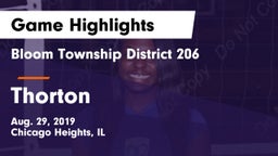 Bloom Township  District 206 vs Thorton Game Highlights - Aug. 29, 2019