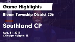 Bloom Township  District 206 vs Southland CP Game Highlights - Aug. 31, 2019
