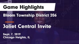 Bloom Township  District 206 vs Joliet Central Invite Game Highlights - Sept. 7, 2019