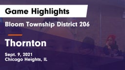 Bloom Township  District 206 vs Thornton  Game Highlights - Sept. 9, 2021