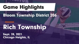 Bloom Township  District 206 vs Rich Township Game Highlights - Sept. 28, 2021