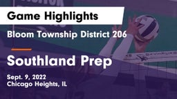 Bloom Township  District 206 vs Southland Prep Game Highlights - Sept. 9, 2022