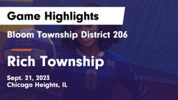 Bloom Township  District 206 vs Rich Township  Game Highlights - Sept. 21, 2023