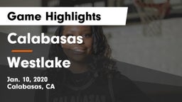 Calabasas  vs Westlake  Game Highlights - Jan. 10, 2020