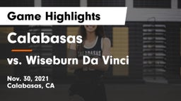 Calabasas  vs vs. Wiseburn Da Vinci Game Highlights - Nov. 30, 2021