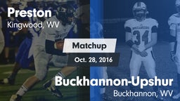 Matchup: Preston vs. Buckhannon-Upshur  2016