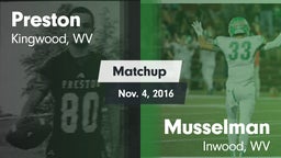 Matchup: Preston vs. Musselman  2016
