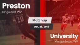 Matchup: Preston vs. University  2019