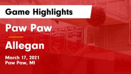 Paw Paw  vs Allegan  Game Highlights - March 17, 2021