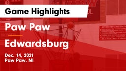 Paw Paw  vs Edwardsburg  Game Highlights - Dec. 14, 2021