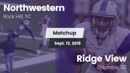 Matchup: Northwestern vs. Ridge View  2019