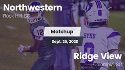 Matchup: Northwestern vs. Ridge View  2020