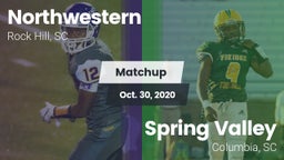 Matchup: Northwestern vs. Spring Valley  2020