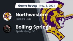 Recap: Northwestern  vs. Boiling Springs  2021
