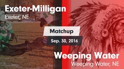 Matchup: Exeter-Milligan vs. Weeping Water  2016