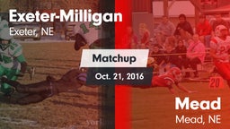 Matchup: Exeter-Milligan vs. Mead  2016