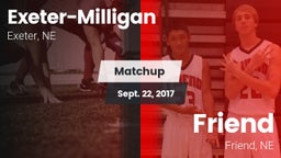 Matchup: Exeter-Milligan vs. Friend  2017