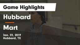Hubbard  vs Mart  Game Highlights - Jan. 22, 2019
