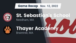 Recap: St. Sebastian's School vs. Thayer Academy  2022