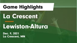 La Crescent  vs Lewiston-Altura  Game Highlights - Dec. 9, 2021