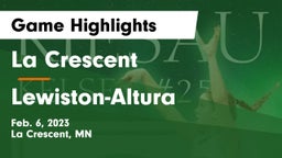 La Crescent  vs Lewiston-Altura  Game Highlights - Feb. 6, 2023