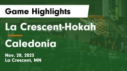 La Crescent-Hokah  vs Caledonia  Game Highlights - Nov. 28, 2023