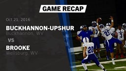 Recap: Buckhannon-Upshur  vs. Brooke  2016