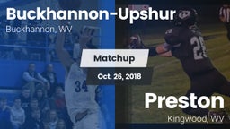 Matchup: Buckhannon-Upshur vs. Preston  2018