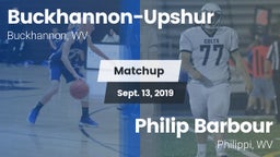 Matchup: Buckhannon-Upshur vs. Philip Barbour  2019