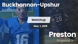 Matchup: Buckhannon-Upshur vs. Preston  2019