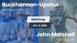 Matchup: Buckhannon-Upshur vs. John Marshall  2020