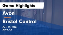 Avon  vs Bristol Central  Game Highlights - Oct. 23, 2020