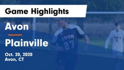 Avon  vs Plainville  Game Highlights - Oct. 20, 2020
