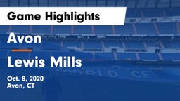 Avon  vs Lewis Mills  Game Highlights - Oct. 8, 2020