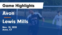 Avon  vs Lewis Mills Game Highlights - Nov. 10, 2020