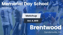 Matchup: Memorial Day vs. Brentwood  2019
