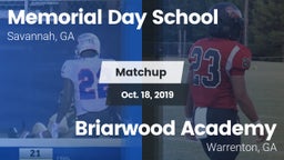 Matchup: Memorial Day vs. Briarwood Academy  2019