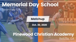 Matchup: Memorial Day vs. Pinewood Christian Academy 2020
