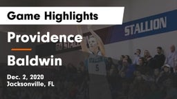 Providence  vs Baldwin  Game Highlights - Dec. 2, 2020