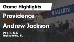 Providence  vs Andrew Jackson  Game Highlights - Dec. 3, 2020
