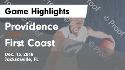 Providence  vs First Coast Game Highlights - Dec. 13, 2018