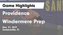 Providence  vs Windermere Prep  Game Highlights - Dec. 21, 2019