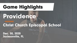 Providence  vs Christ Church Episcopal School Game Highlights - Dec. 30, 2020