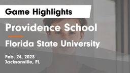 Providence School vs Florida State University Game Highlights - Feb. 24, 2023